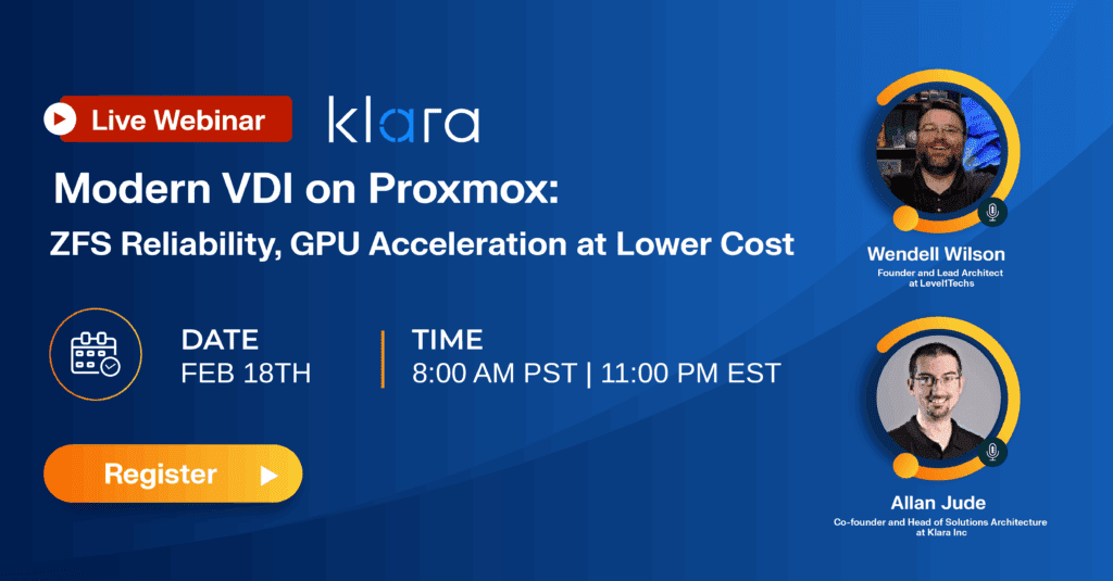 Webinar Cover Modern VDI on Proxmox