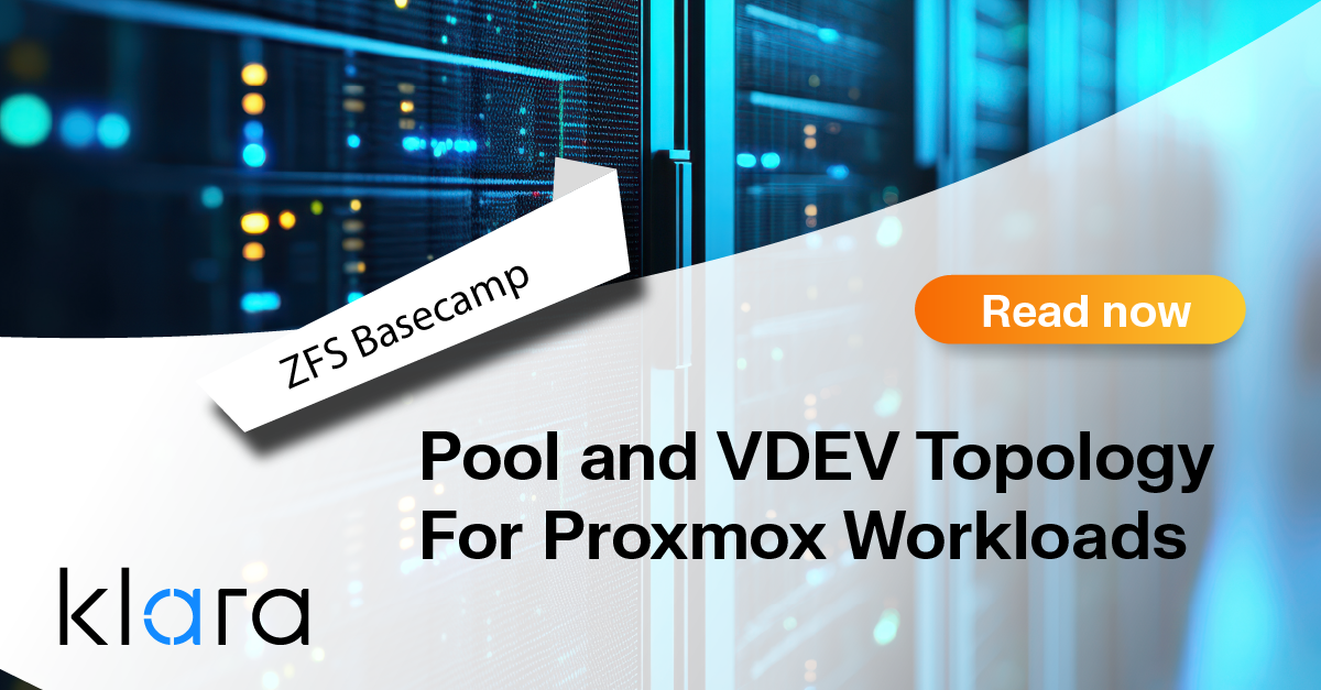 Pool and VDEV Topology for Proxmox Workloads